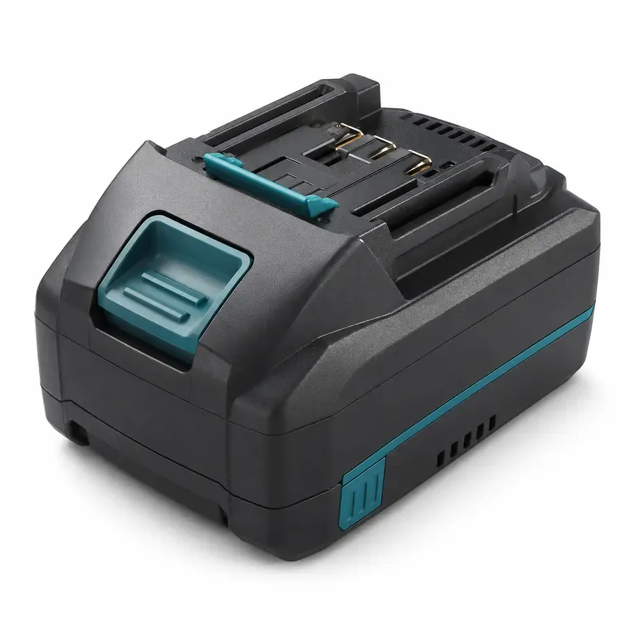Makita 18V LXT-compatible slide-on replacement battery pack, front three-quarter view